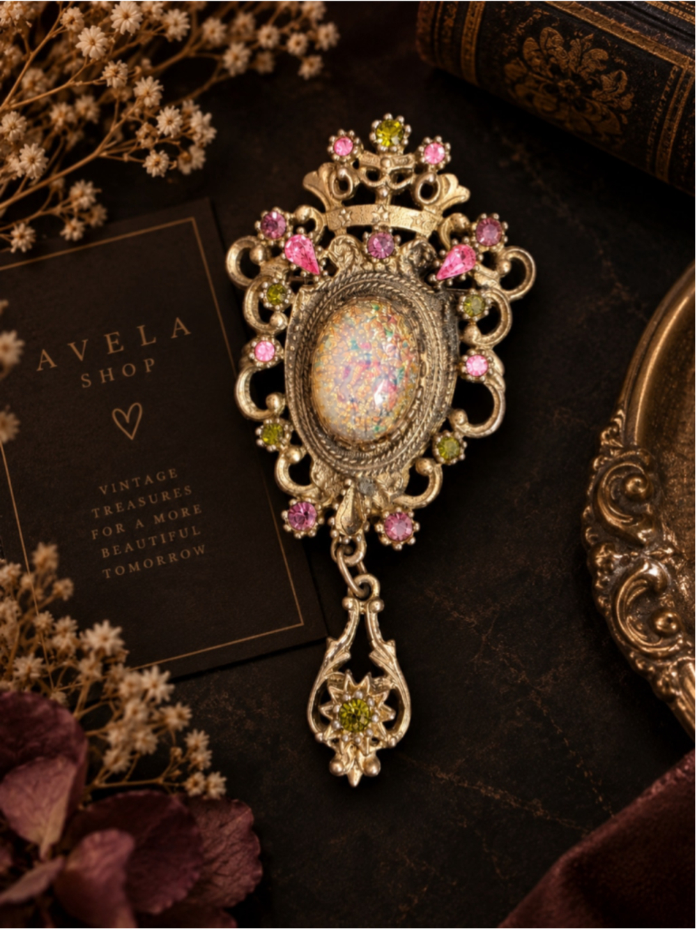 Vintage Sarah Coventry Contessa Brooch Pendant